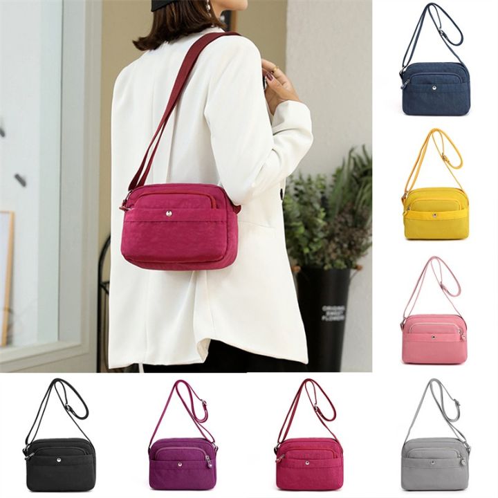 Hang Qiao Shopwomen Zipper Shoulder Bag Fashion Pure Color Casual Tote  Outdoor Bags Casual Tote Female Crossbody Bags Ladies Vintage Messenger Bags  | Lazada.Vn