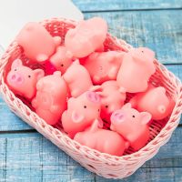 【LZ】▧№❈  10pcs/set Squeeze Mini Pink Pigs Toy Cute Vinyl Squeeze Sound Animals Lovely Antistress Squishies Squeeze Pig Toys For Kids Gift