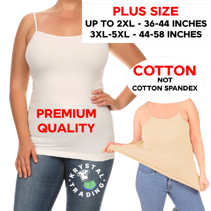 Plus Size Spaghetti Strap Tank Top Sando fits large 2xl to 5xl up