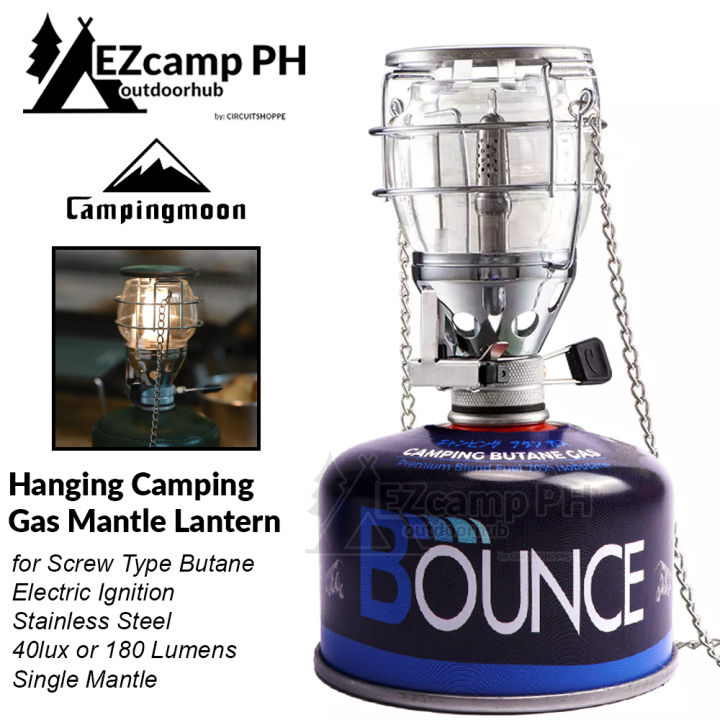 Campingmoon T 4 Hanging Single Mantle Gas Butane Lantern Lamp Camping