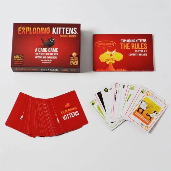 บอร์ดเกมส์-เกมส์แมวระเบิด-exploding-imploding-streaking-kittens-board-game