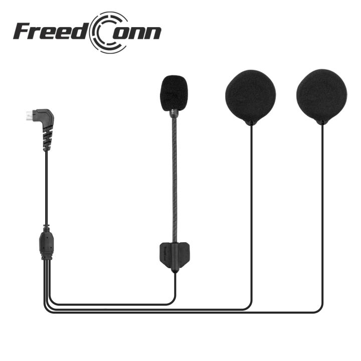 freedconn-brand-5-pin-hard-soft-cable-headphone-microphone-for-r1-r1-plus-full-open-face-helmet-intercom