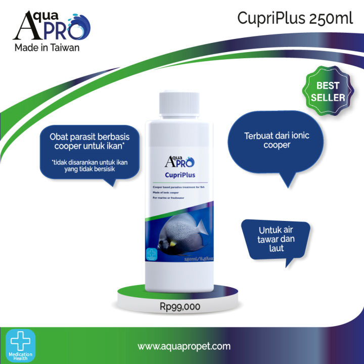 AquaPro CupriPlus 250ml Obat White Spot Copper Lazada Indonesia