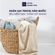 Khăn lụa Tencel Changmi Bedding Hàn Quốc siêu mềm mịn và thấm hút tốt.