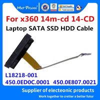 ใหม่ SATA SSD ฮาร์ดดิสก์ไดรฟ์สายเคเบิลสำหรับ HP X360 14M Cd 14 CD 14 CD054TU CD023TX 450.0ED0C 0001 450.0E807 0021 L18218 001