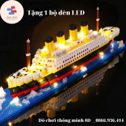 Mô hình lego tàu Titanic 1878pcs có đèn led - Lego cho bé từ 10 tuổi