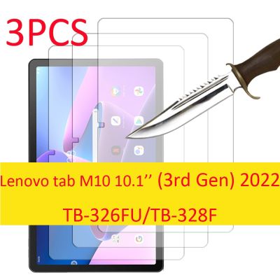 3ชิ้นสำหรับแท็บ Lenovo M10 3rd Gen 3 10.1 TB-326FU TB-328FU กระจกเทมเปอร์ปกป้องหน้าจอฟิล์มแท็บเล็ตป้องกัน