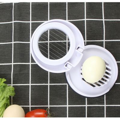 NOTION การตัดเครื่องแบบ เครื่องตัดไข่ ฟังก์ชั่นที่หลากหลาย ทำความสะอาดได้ง่าย เครื่องแยกไข่ ของใหม่ การออกแบบร่อง เครื่องตัดไข่สแตนเลส อุปกรณ์สำหรับห้องครัว