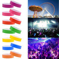 100pcs Party Wristbands Advanced Party Wristband Adult Paper Bracelets Synthetic Paper Wristbands