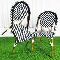 Garden Bistro French Balcony Metal Pub Outdoor Ceramic Dining Table 2 Chair Set