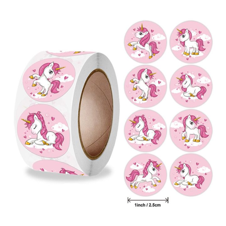 100-500pcs-animal-unicorn-sticker-kids-reward-sticker-gift-decoration-label-teacher-encouragement-student-stationery-stickers-stickers-labels