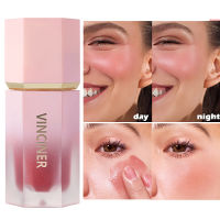 Liquid Cheek Blush Facial Nourishing Blush Gel Cream Waterproof Multi-Purpose Eyes &amp; Lips Makeup Blush Stick Cosmetics With Sponge