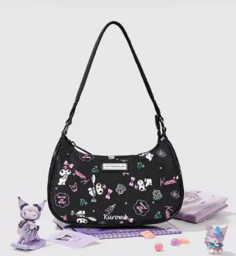 My Melody Allover Print Pink Shoulder Bag with My Melody/Hello Kitty Keychain