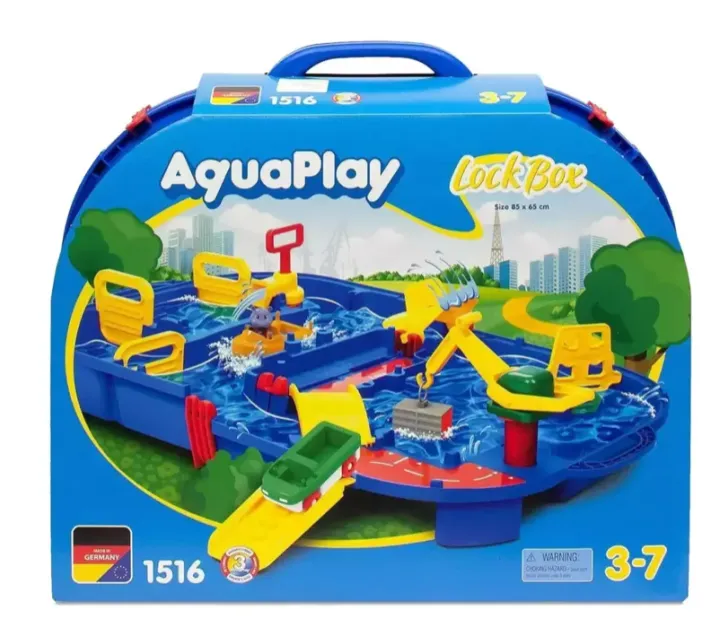 Speels strijd Millimeter Aquaplay] Aquaplay Lockbox Set 1516 ○ Lock Box Water Play Set ○ Waterplay  Table ○ Boat