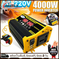 4000W อินเวอร์เตอร์ 12V to 220V รถยนต์ไฟฟ้าอินเวอร์เตอร์หม้อแปลงแรงดันไฟฟ้าแบบพกพาอะแดปเตอร์รถจอแสดงผล LED คู่ USB Charger Converter Car Power Inverter