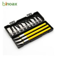 【YF】 Binoax 13Pcs Exacto Style Hobby w/Blades Set For Multi-Purpose Crafts Art Cutting