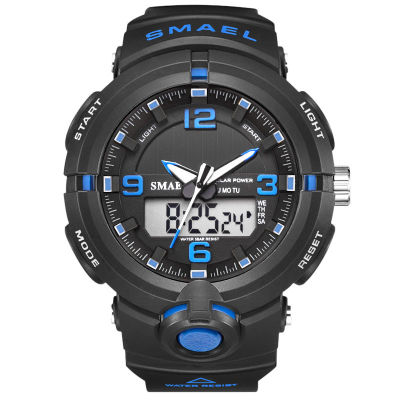 2022แฟชั่นพลังงานแสงอาทิตย์นาฬิกาผู้ชายทหารกองทัพกีฬานาฬิกา smael LED ดิจิตอลอนาล็อกควอตซ์นาฬิกาข้อมือ relógio masculino.