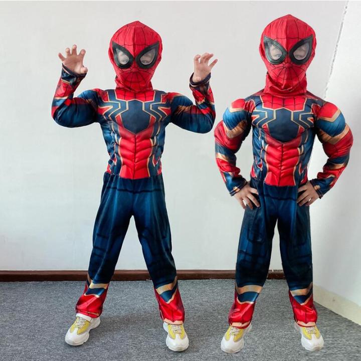 marvel-superhero-spider-man-captain-america-iron-man-thor-hulk-cosplay-costume-muscle-bodysuit-jumpsuit-for-kids-halloween-party