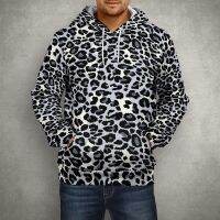 Sudadera con capucha de leopardo para hombre y mujer, jersey de manga larga con estampado de texturas y puntos, ropa de calle moderna en 3D