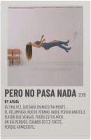 Xianyua Amaia Pero No Pasa Nada โปสเตอร์ภาพเขียนอุปกรณ์ตกแต่งห้องนอนกีฬาภูมิทัศน์ของตกแต่งห้องทำงานของขวัญ Unframe-Amia Pero No Pasa Nada ×Inchcm