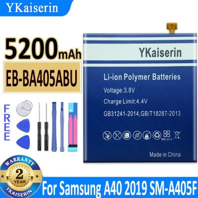 For SAMSUNG EB-BA405ABE EB-BA405ABU 5200mAh Battery For SAMSUNG Galaxy A40 2019 SM-A405FM/DS A405FN/DS GH82-19582A Replacement Parts