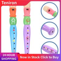 Teniron 2pcs Wood Piccolo Flute Kids Musical Instruments ของเล่นดนตรีการศึกษาของเล่น