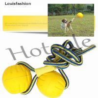 【hot sale】 ●♘◄ B32 LOPH Indestructible Rubber Training Ball Pet Dog Toy With Carrier Rope Bite Resistant New Stock