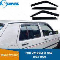 ประตู Visor สำหรับ VW Golf 2 MK2 1983 1984 1985 1986 1987 1988 1989 Weathershileds Sun Rain Guard Deflector Shelters ฝาครอบ SUNZ