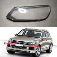 ฝาครอบเลนส์ไฟหน้าโป๊ะไฟแบบโปร่งใสสำหรับ VW Volkswagen Touareg 2011 2012 2013 2014 2015ปลอกหุ้มไฟตกแต่งสวน