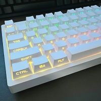 131คีย์ Double Shot ด้านข้างพิมพ์ PBT Keycap สนับสนุนผ่าน LED Blacklit Key สำหรับ60 75 TKL 104 108 Dropshipping