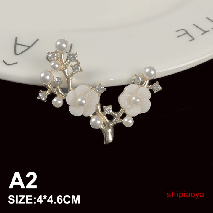 shipiaoya-กิ่งดอกไม้พลอยเทียมมุกเทียม1ชิ้นเครื่องประดับทำเครื่องเพชร-diy