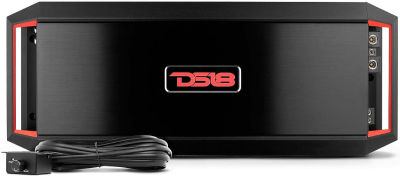 DS18 GEN-X6000.1 Car Audio Amplifier 1-Channel Class D 6000 Watts Max Monoblock Amp - Bass Remote Knob Included - Lightweight Design - High Efficiency Rate 6000 Watts 1 Channel