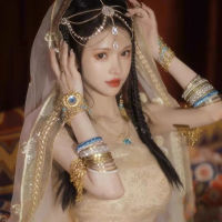 Spot parcel post Exotic Headdress Western Style Dance Costume Accessories Indian Sari Costume Photo Shooting Photo Ornament Ancient Style Costume