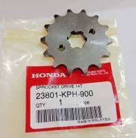 สเตอร์หน้า 14 ฟัน สำหรับรถรุ่น WAVE125/ WAVE125-I /อะไหล่แท้ Honda เบิกศูนย์ รับประกันของแท้ 100%รหัสสินค้า 23801-KPH-900