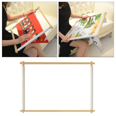 【CC】 Embroidery Tapestry Scroll Frame Hoop Needework Sewing Handheld Rectangle Clip