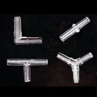 10PCS 4mm Aquarium Airline Tubing Connectors Plastic Inline Valve Hoses Joints Tee/Cross/Elbow/Y Shaped Air Pump Accessories