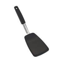 QTCF-Black Silicone Spatula Turner Heat-resistant Non-stick Kitchen Utensil Kitchen Cooking Tool With A Comfortable Nonslip Handle