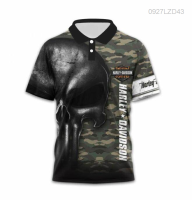 3D 2023 Harley-Davidson Polo POLO shirt Harlay-Davidson Motorcycle Cycles Polo POLO shirt Fremium - Razkacollection 089 New polo shirt