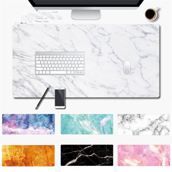XHVAQE Modern Game Large Marble Grain Rubber Laptop Cushion Keyboard