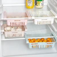 Pull-Out Drawer Organiser Space Saver Kitchen Organizer Adjustable Refrigerator Storage Rack Fridge Freezer Shelf Holder