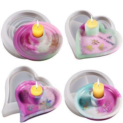 Unique Candle Holder Mold Handmade Candle Holder Mold Love Heart Candle Holder Mold Semi-3D Candle Holder Mold Round Candle Holder Mold