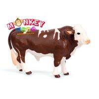 Monkey Toys - โมเดลสัตว์ Holstein Friesian วัวนม พ่อน้ำตาล ขนาด 13.50 CM (จากหาดใหญ่)