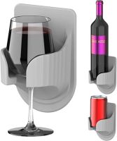 [COD] Cross-border Shower Drink Holder Bedroom Wine Glass Wall Mounted Rack