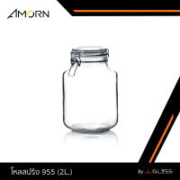 JJGLASS - (AMORN) โหลสปริง 955 (2L.) - โหลแก้วฝาสปริง สำหรับดองบ๊วย ดองอาหาร ดองผลไม้ หมักดอง ขนาด 2 ลิตร