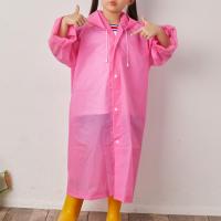 Raincoat Kids Outdoor Raincoat Water-resistant Frosted Drawstring Design Rain Cape for Camping