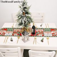 (hot*) Christmas Decoration Linen Printed Tablecloth Placemat For Home Table Runner TheWoodFamily11