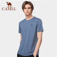 Camel Outdoor Quick-Drying เสื้อยืดคอกลม Breathable สั้นกีฬาแบบสบายๆ Top