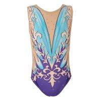 Women Rhythmic Gymnastics Leotards Girls Synchronized Swimming Suits Team Sports Kids Children Teens Competition Teamwear