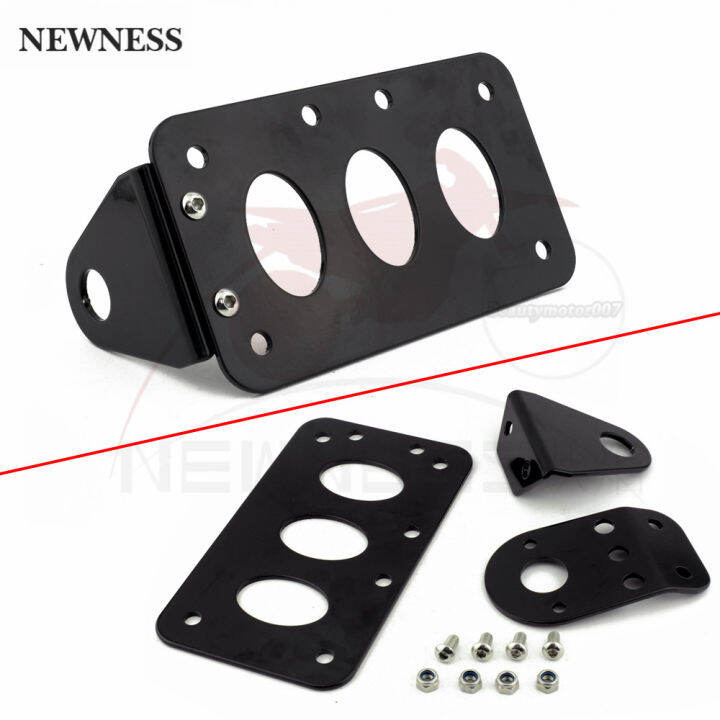 For Harley Axle Side Mount Scooter Moped License Holder Plate