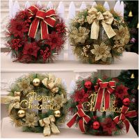 1pc Creative Christmas Door Wreath Artificial Garland For Car Home Window Wall Decoration Hanging New Year Party Supplies 2022